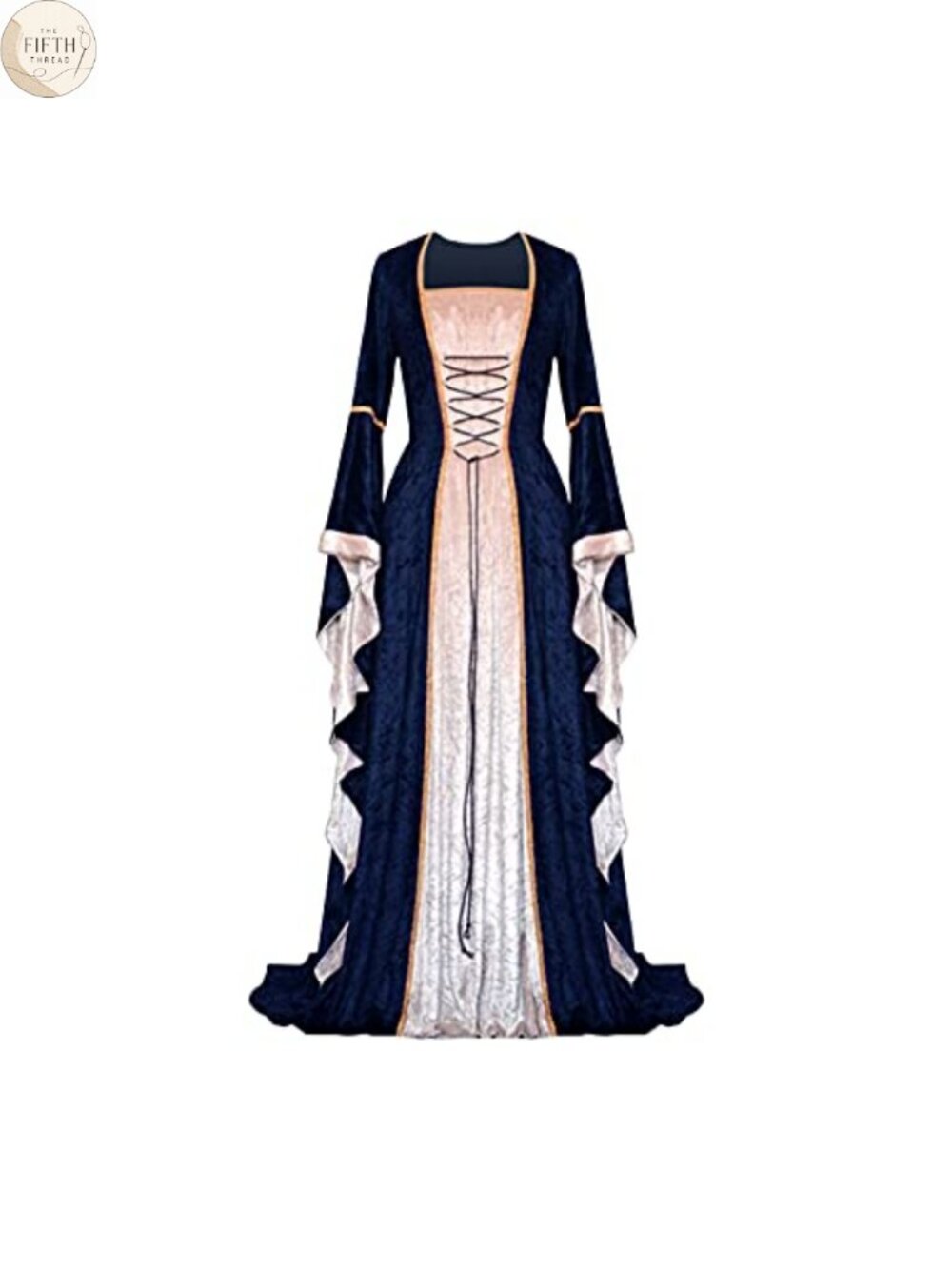 Renaissance Velvet Costume Dress Medieval Cosplay Long Gown